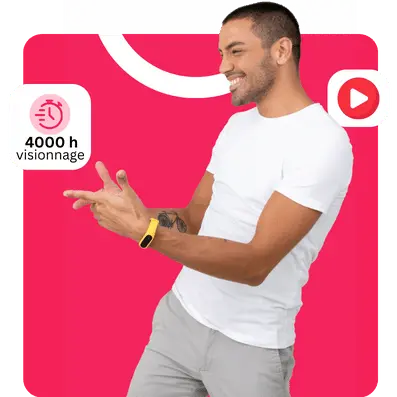 Acheter 4000 heures de visionnage YouTube