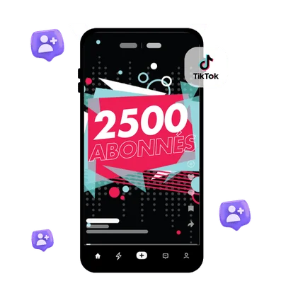 2500 abonnés TikTok